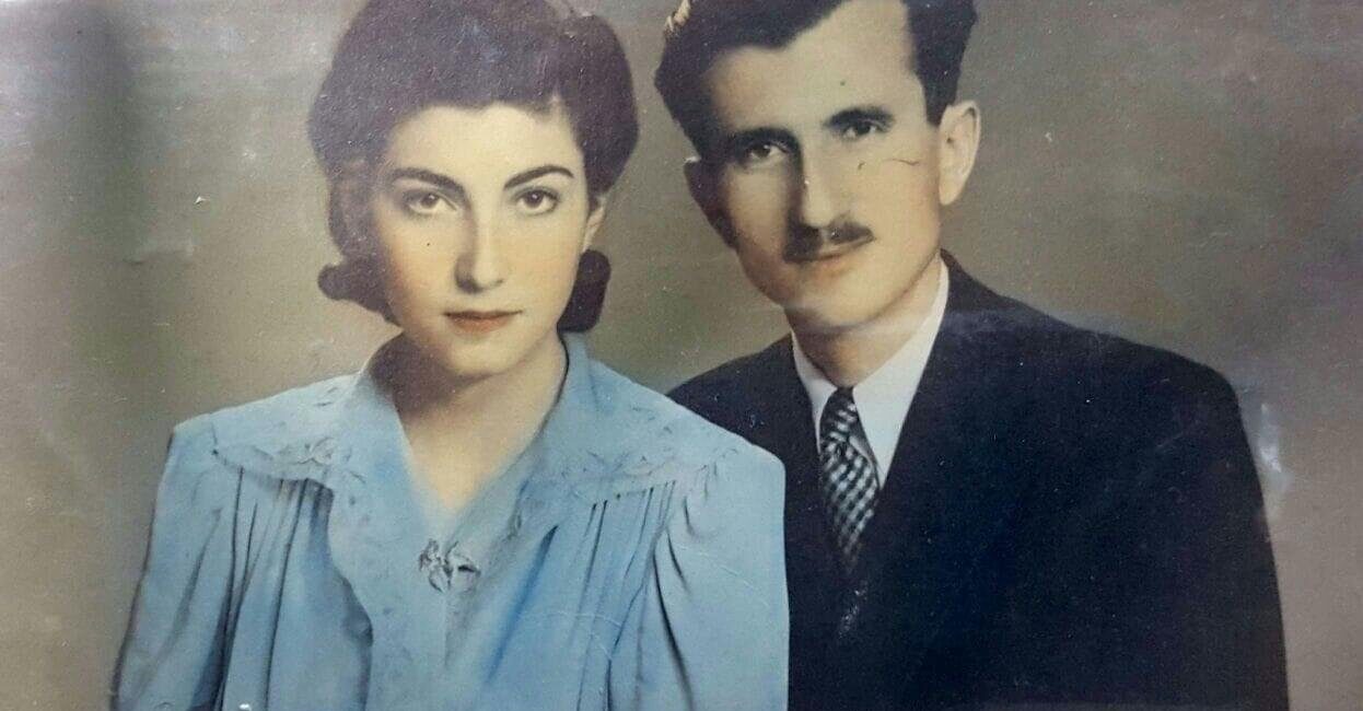 Portrait of Rawhi and Zaida when they were in their twenties.