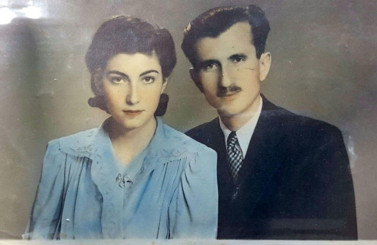 Portrait of Rawhi and Zaida when they were in their twenties.